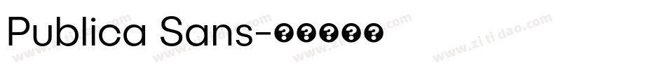 Publica Sans字体转换